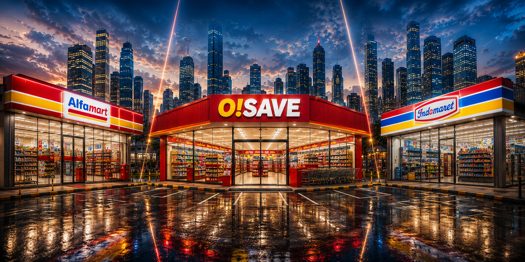 O!SAVE DATANG SEBAGAI PENANTANG BARU UNTUK ALFAMART&INDOMARET
